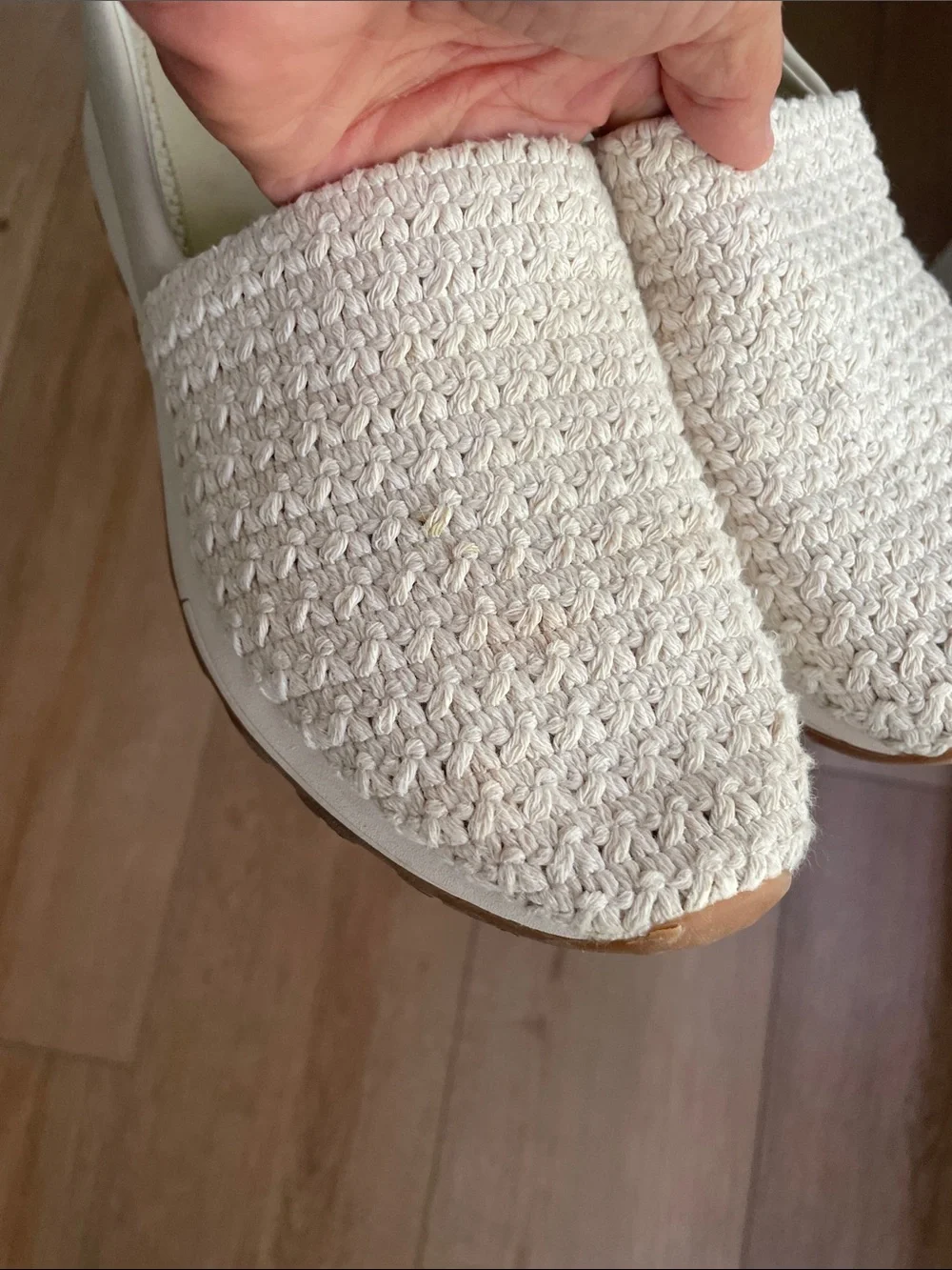 BareTraps 9.5 Women's Cream Woven Slip-On Loafers - Picture 10 of 11